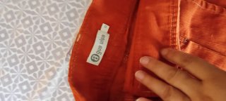 Minifalda pana naranja T14 Aguaviva