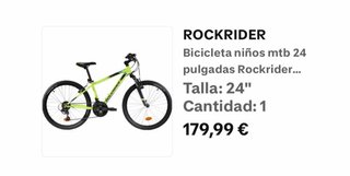 Bicicleta MTB Rockrider 24”