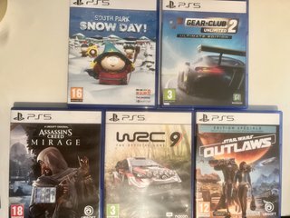 Conjunto 5 Jogos PS5