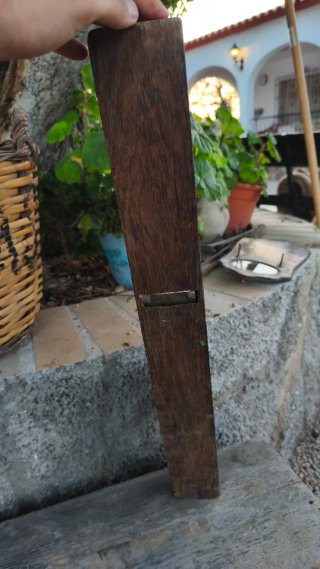Garlopa de madera antigua