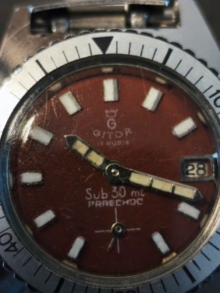 Orologio Vintage Gitor Lady mini diver