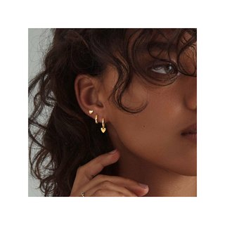Orecchini a cerchio piccoli in oro 14K di Dochais