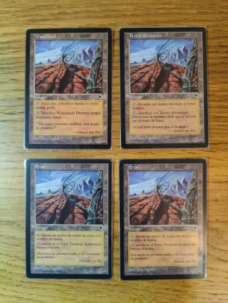 4x Wasteland. Magic. Mtg