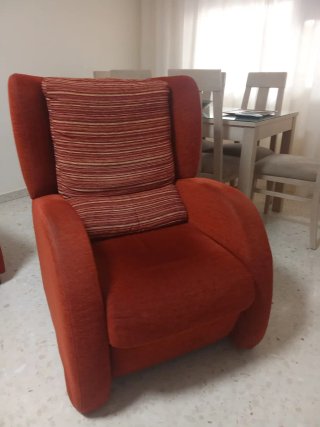 Conjunto de 2 sillones de tela