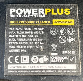 Hidrolimpiadora Powerplus POWXG90500 2200W