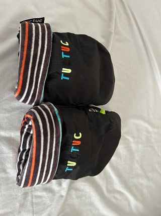 Saco silla paseo y guantes rayas