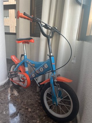 Bicicleta Infantil Azul y Naranja