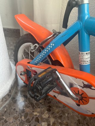Bicicleta Infantil Azul y Naranja