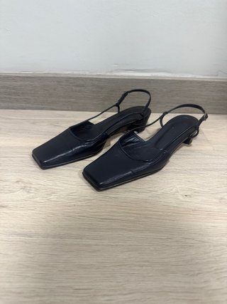 Zapatos Zara piel mule talla 35