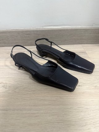 Zapatos Zara piel mule talla 35