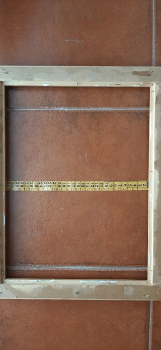 Marco de madera beige