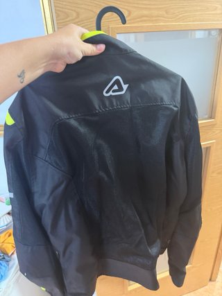 Chaqueta Moto Verano Negra y Flúor