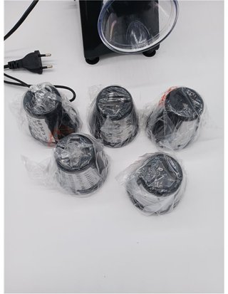 Meykey Rallador Eléctrico de verduras - cortador de verduras eléctrico - Cortador verduras en espiral eléctrico de 250 W - con 5 Ac