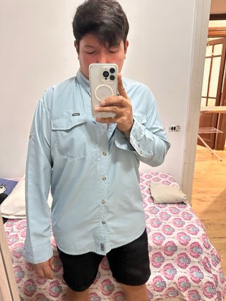 Camicia Patagonia Uomo Azzurra