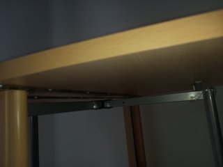 Mesa de cocina plegable madera y metal