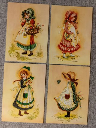 Lote Postales Vintage Ilustradas
