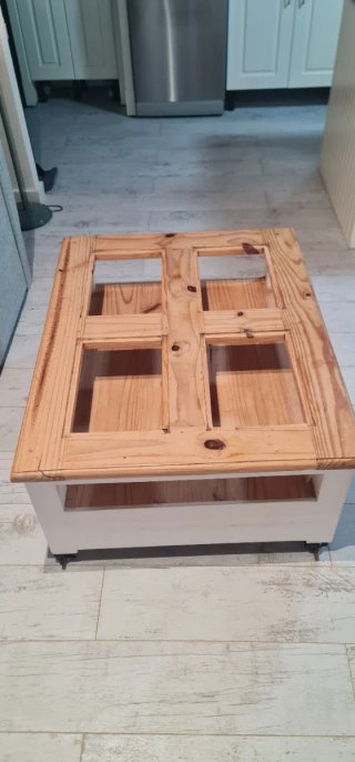 Mesa de centro madera maciza diseño