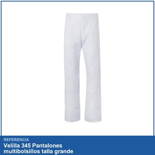 Velilla 345 Pantalones multibolsillos talla grande