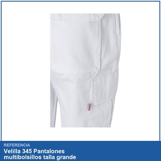 Velilla 345 Pantalones multibolsillos talla grande