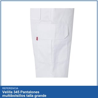 Velilla 345 Pantalones multibolsillos talla grande