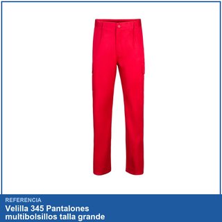 Velilla 345 Pantalones multibolsillos talla grande
