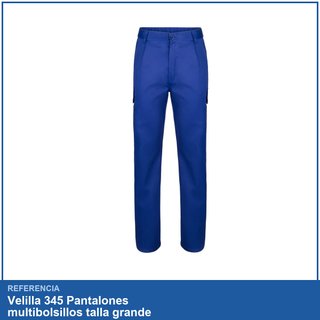 Velilla 345 Pantalones multibolsillos talla grande