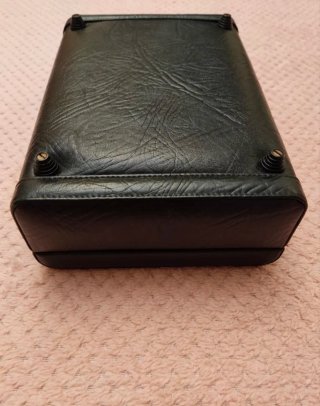 Joyero Vintage Polipiel Negra con Llave