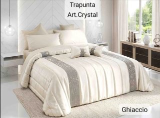 Trapunta Art. Crystal Tortora con Cuscini Fiocco