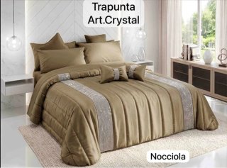 Trapunta Art. Crystal Tortora con Cuscini Fiocco