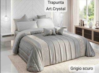 Trapunta Art. Crystal Tortora con Cuscini Fiocco