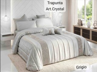 Trapunta Art. Crystal Tortora con Cuscini Fiocco
