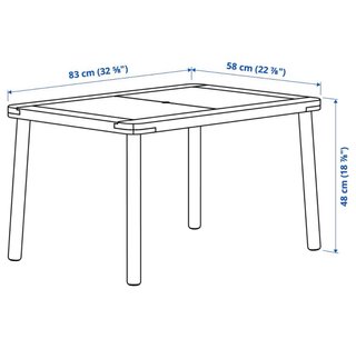 Set tavolo per bambini con due sgabelli