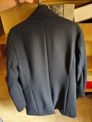 Abrigo hombre azul marino Zara Talla M