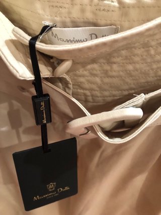 Pantalón Massimo Dutti Beige T.36 Nuevo Oportunida
