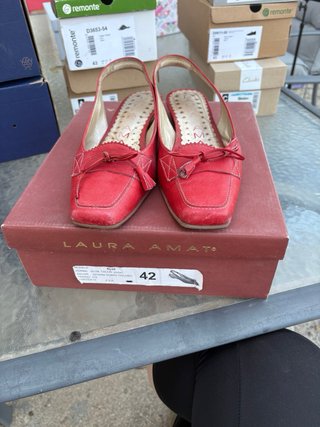 Laura Amat Zapatos Talla 42 Rojo