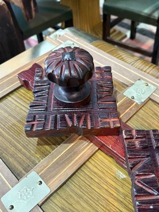 ANTIGUO PERCHERO DE MADERA