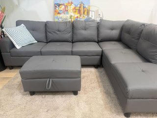 Nuevo sofa rinconera familiar con puff y arcon