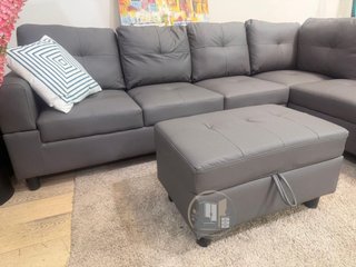 Nuevo sofa rinconera familiar con puff y arcon