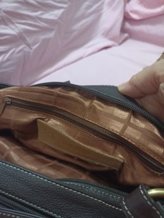 Borsa donna marrone con manici tracolla