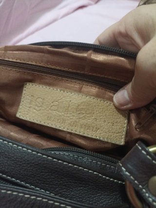 Borsa donna marrone con manici tracolla