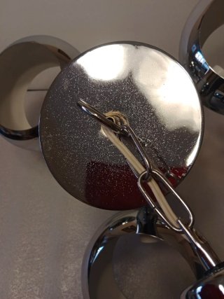 Lampara mid century space age sputnik saturn
