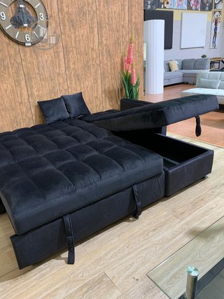 Oferta! Nuevo sofa cama matrimonial con arcón + 2 cojines