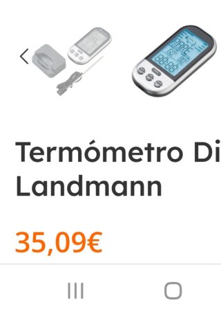 Termómetro LANDMANN para carnes y pescados