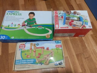 Lote Juguetes Madera: Tren, Herramientas, Pista Bo