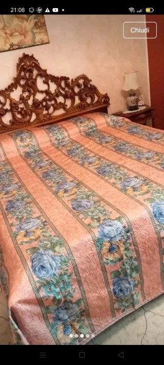 Coperta Piqué Raso Disegno Damascato Vintage