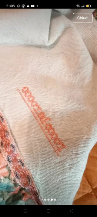 Coperta Piqué Raso Disegno Damascato Vintage