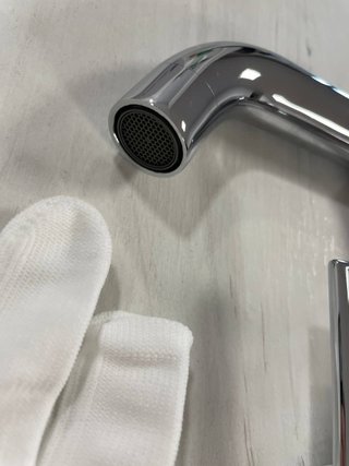 Grifo lavabo frío, oro y plata