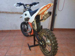 Pitbike Kayo 140 XL Motocross Blanca Naranja