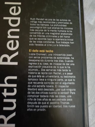 RuthRendell. El daño ya está hecho.