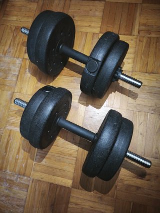 Mancuernas ajustables 20kg cada una